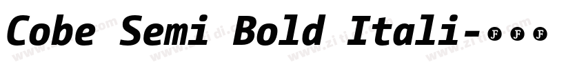Cobe Semi Bold Itali字体转换 Cobe Semi Bold Itali字体转换
